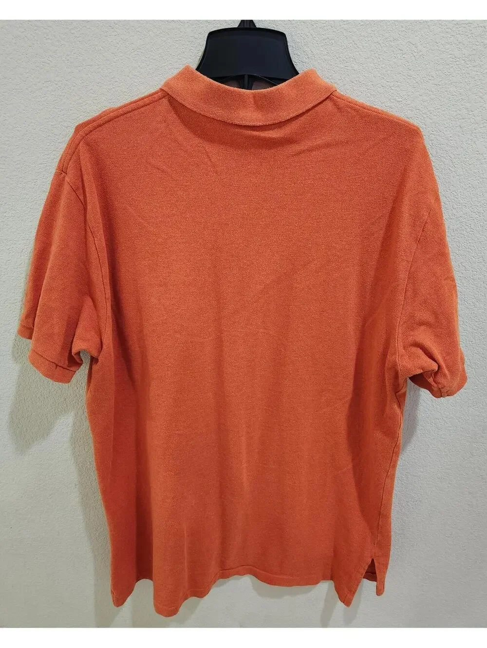 Polo Ralph Lauren Shirt Mens XL Orange Short Sleeve Green Pony Golf Polo Y2K
